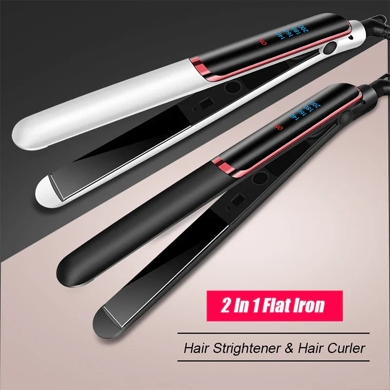 Ceramic Ionic Flat Hair Straightener White