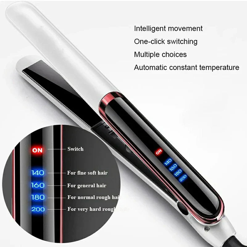 Ceramic Ionic Flat Hair Straightener White